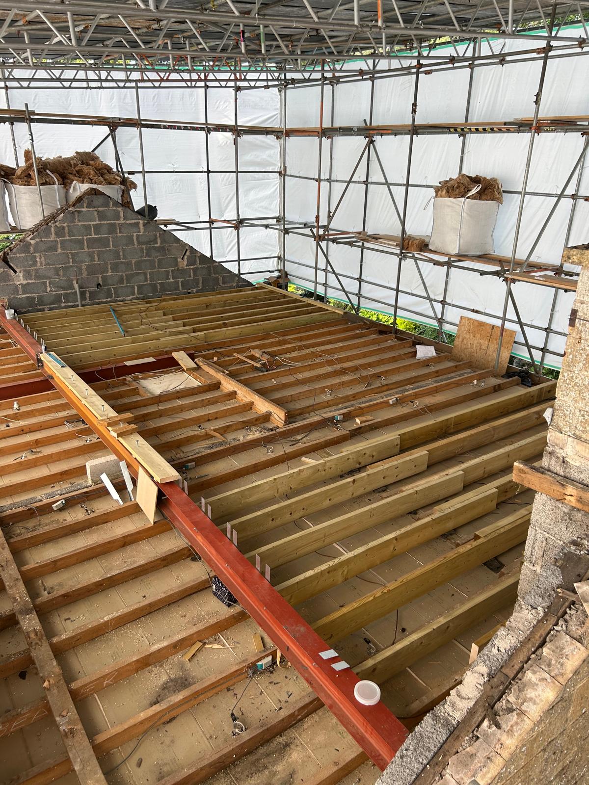 Loft conversion with structural steel in Bath