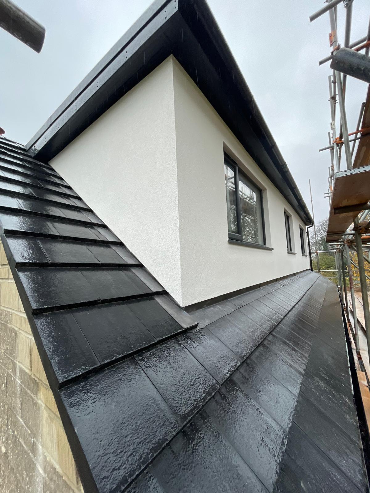 Loft conversion roof structure progress