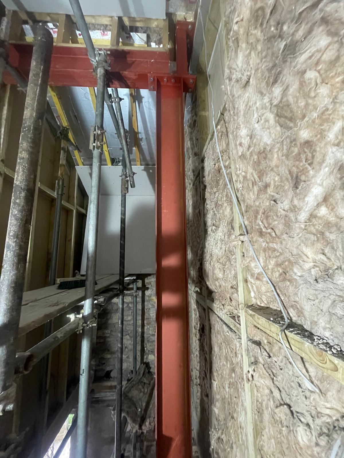 RSJ structural steel beam installation Bristol
