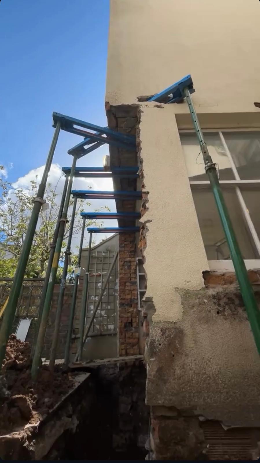 Structural steel completed installation